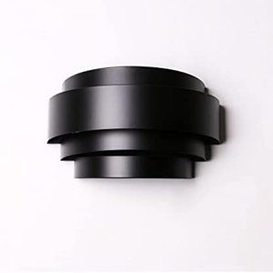 Contemporary wall sconce black wall mount metal